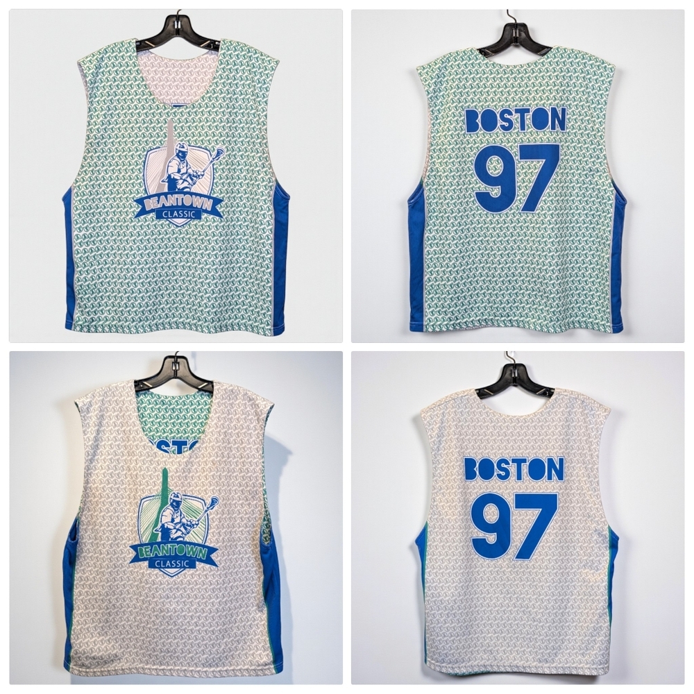 Vintage 1997 ComLax Beantown Boston Classic Reversible Lacrosse Jersey L/XL - Picture 15 of 15